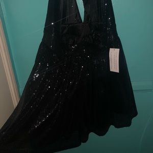 Sequin Black Dress